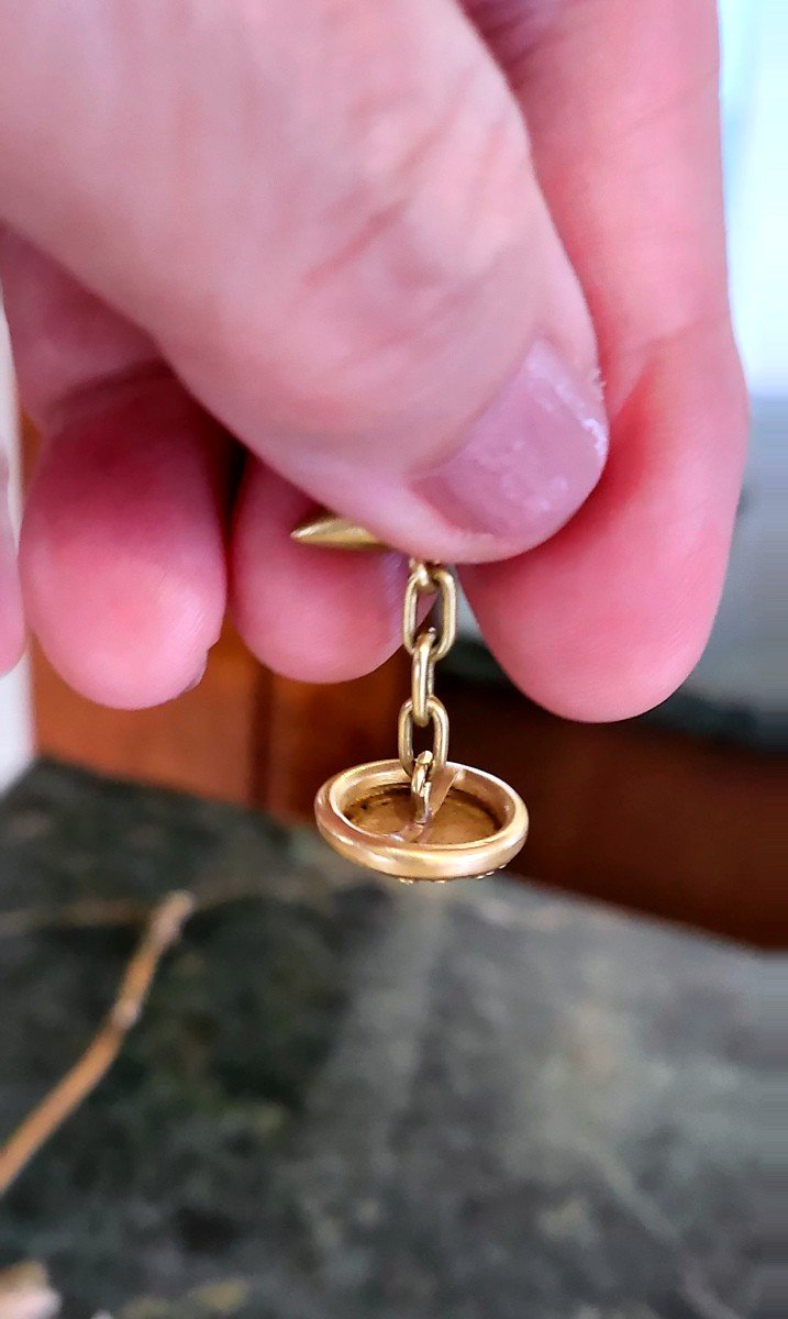 Art Nouveau - Boutons De Manchette  Or 18ct -photo-2