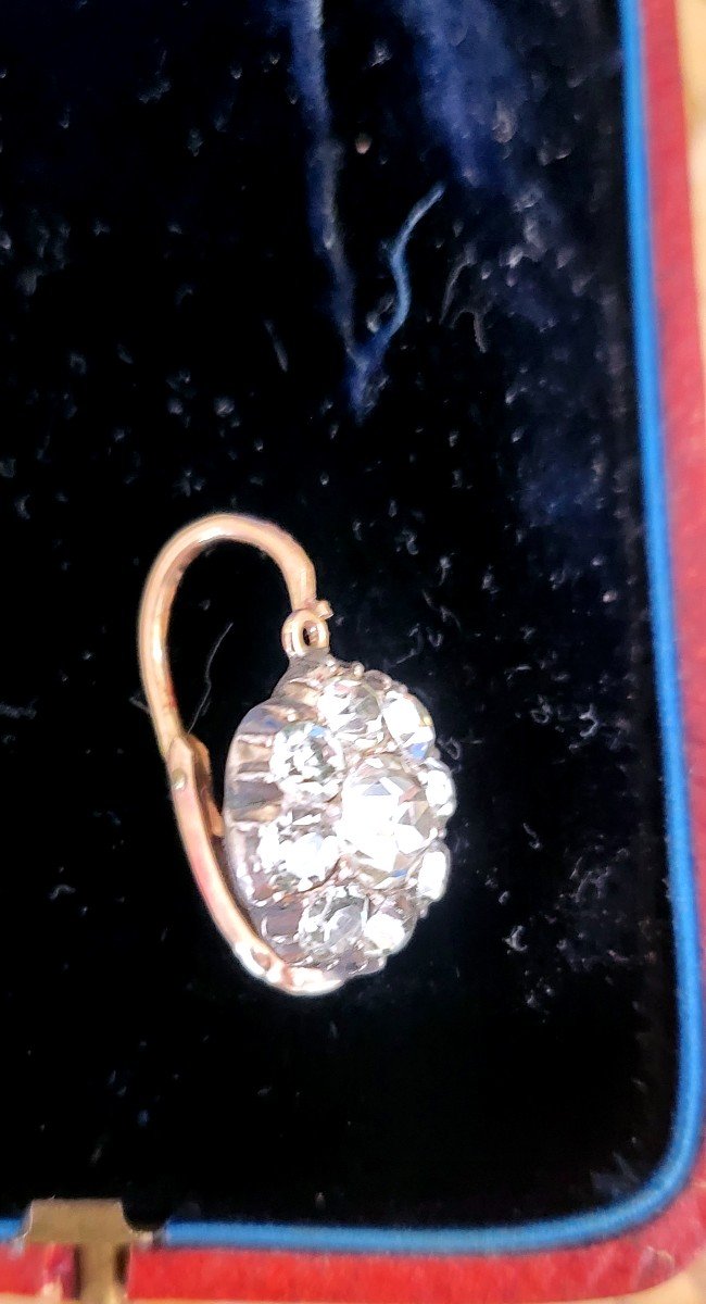 Louis-Phillipe- Boucles d'Oreilles  "Marguerite"en Or 18ct -photo-3