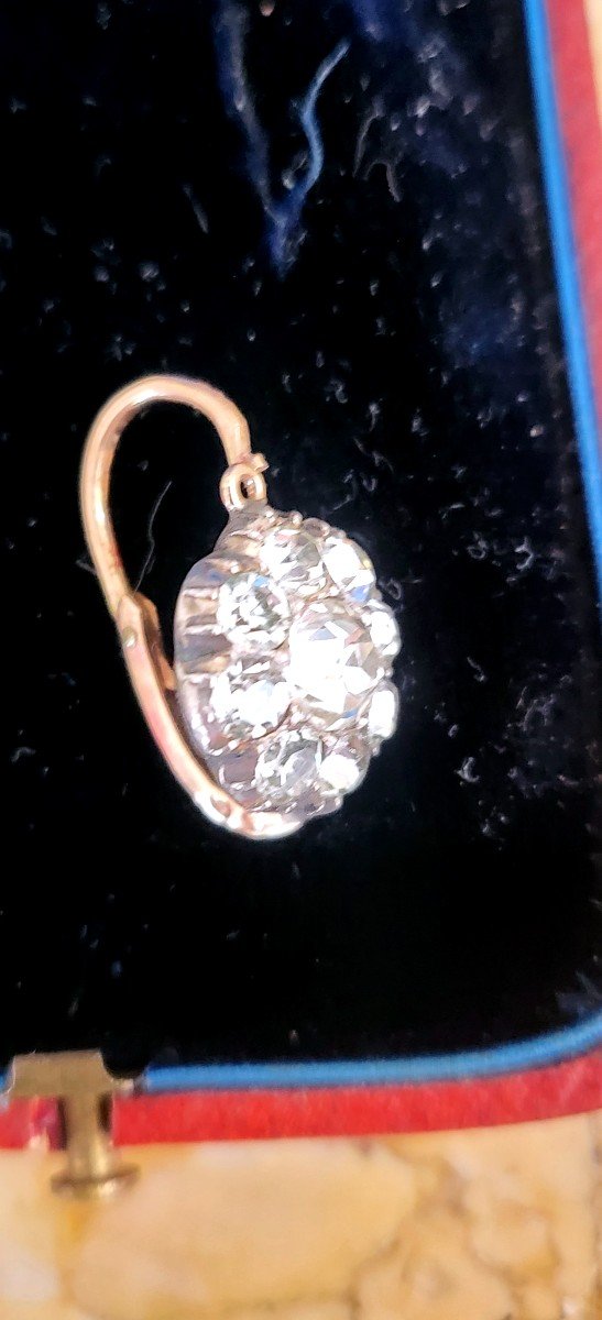 Louis-Phillipe- Boucles d'Oreilles  "Marguerite"en Or 18ct -photo-2