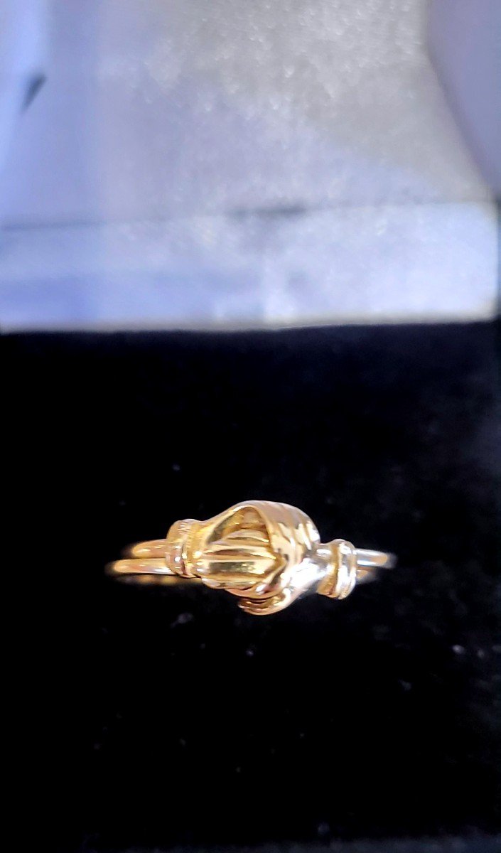 Vintage "Fede" Bague En Or 14ct-photo-3