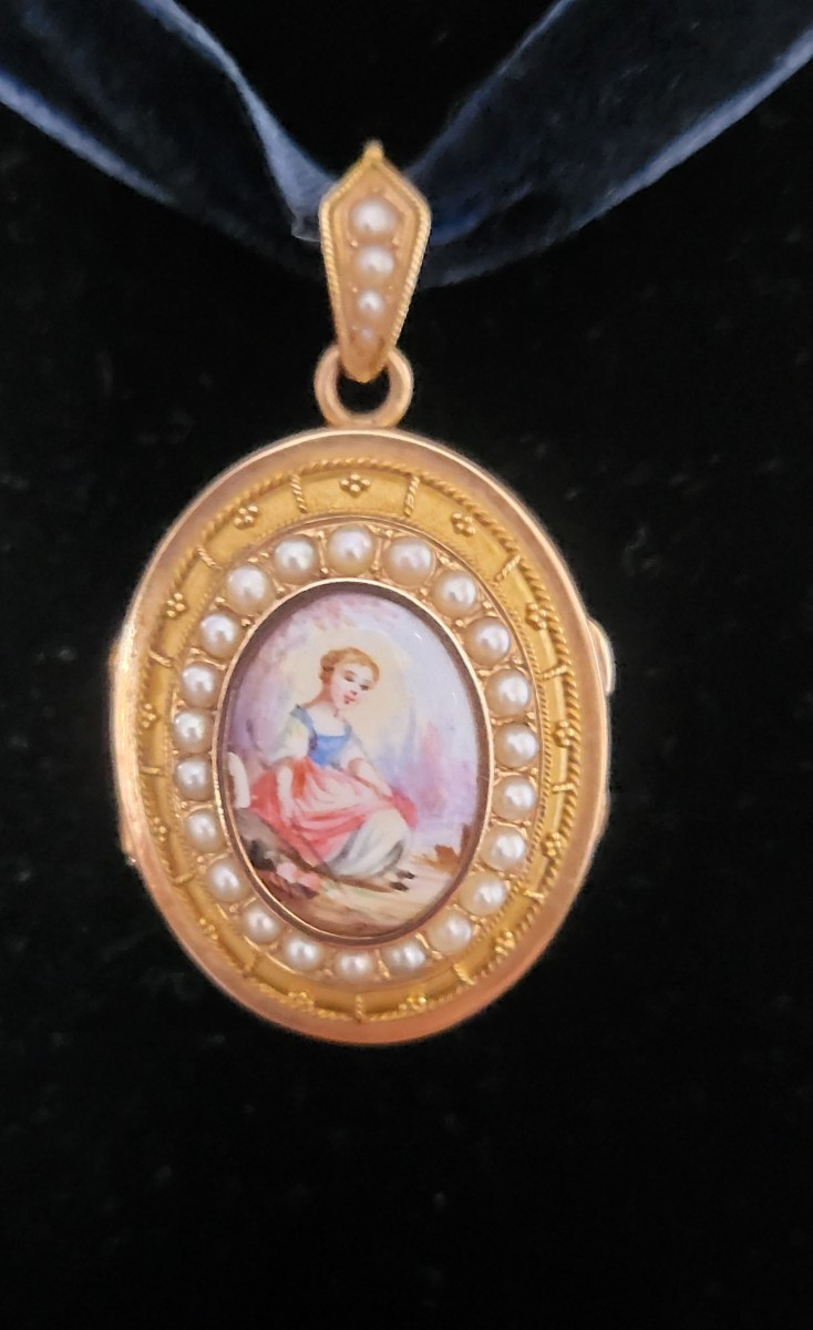 Napoléan 111  Médallion Pendentif En Or 18 Carats-photo-7