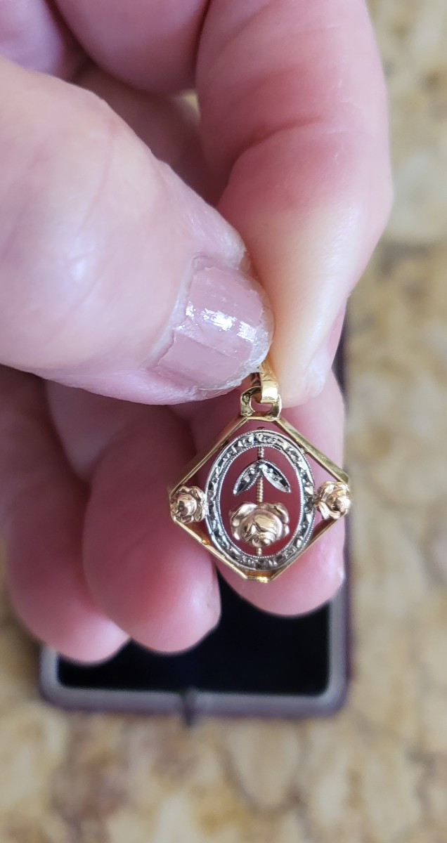 Pendentif/Breloque Vintage en Or 18ct -photo-4