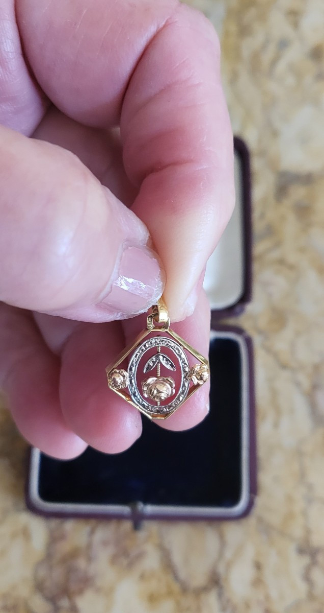 Pendentif/Breloque Vintage en Or 18ct -photo-1