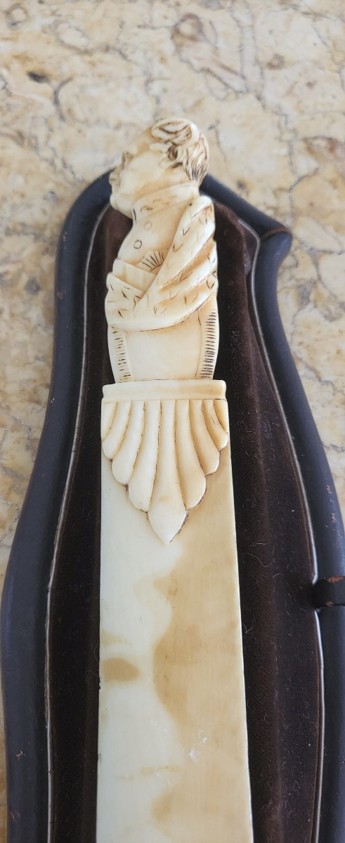 Ivory Page-turner From The Empire-consulat Period-photo-4