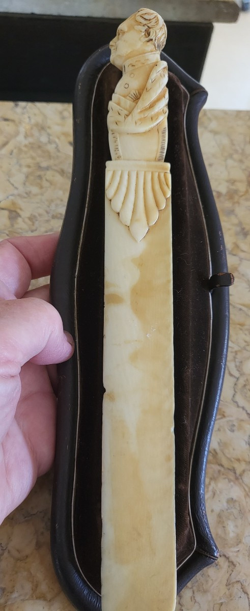 Ivory Page-turner From The Empire-consulat Period-photo-7