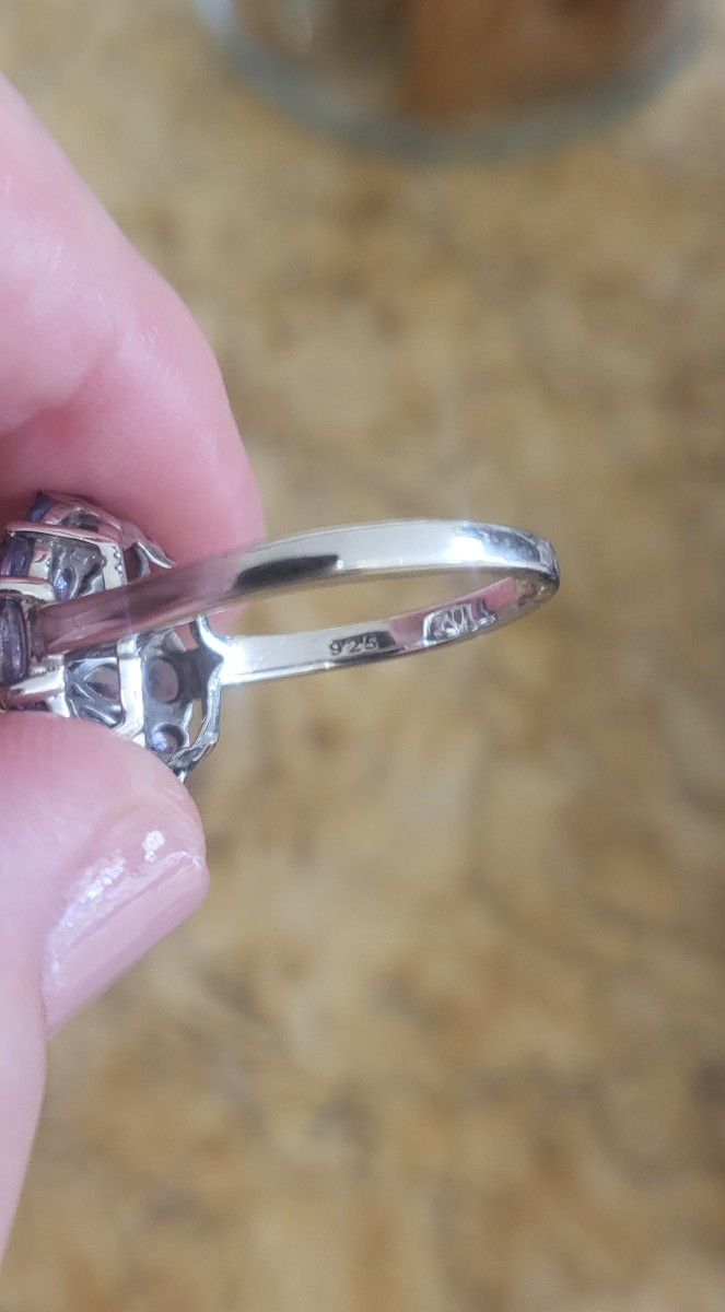 Tanzanite  "cocktail " Ring In Silver -photo-4