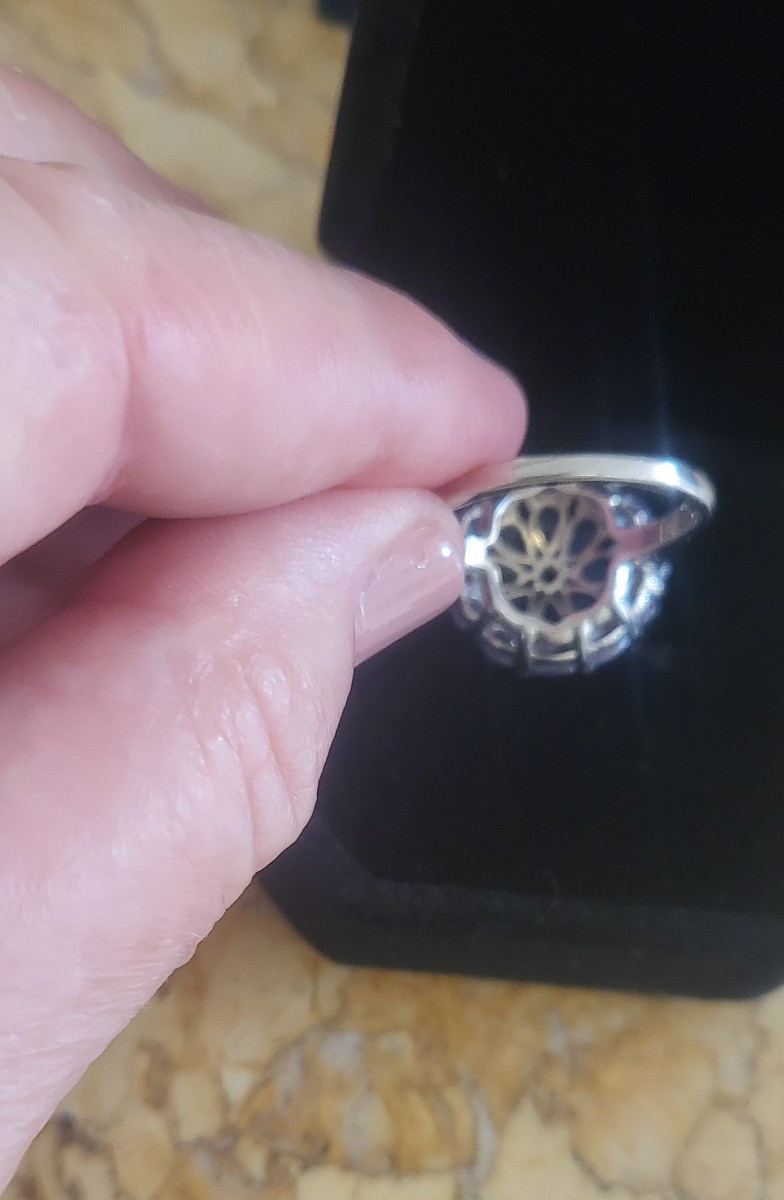 Tanzanite  "cocktail " Ring In Silver -photo-2