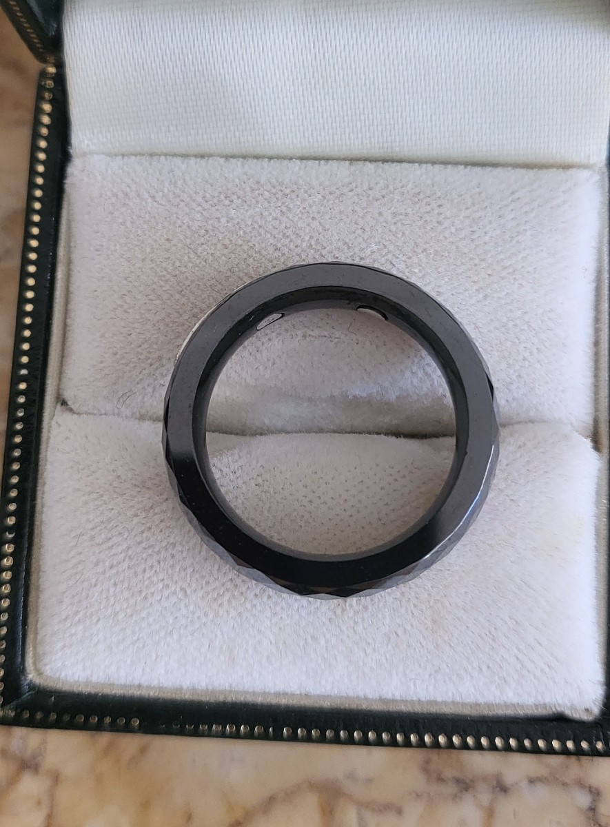 Bague en Céramique, Or et Diamants -photo-4