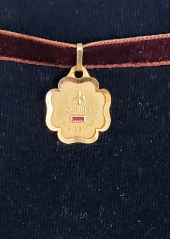 Augis "Qu'hier que demain " Pendentif/Breloque en Or 18ct -photo-4