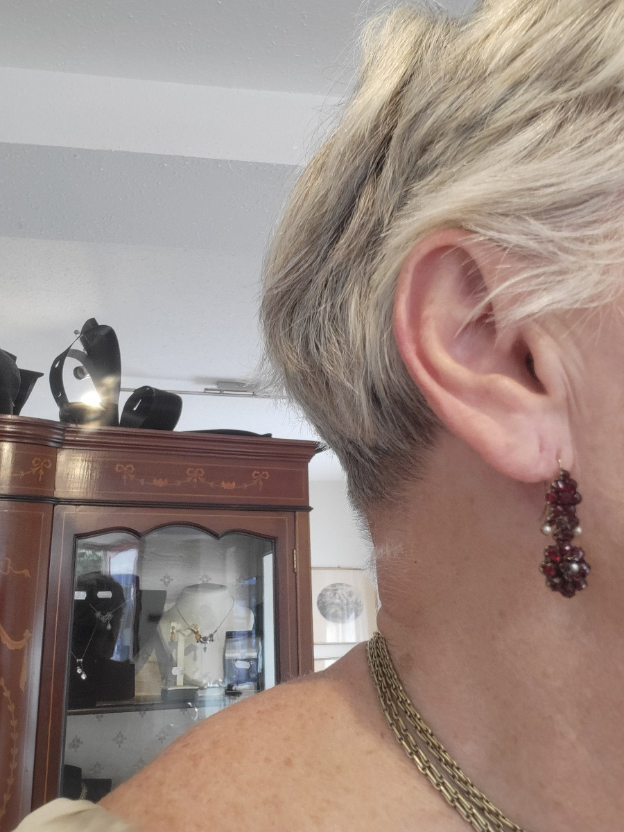 Garnet Earrings - Napoleon 111-photo-6
