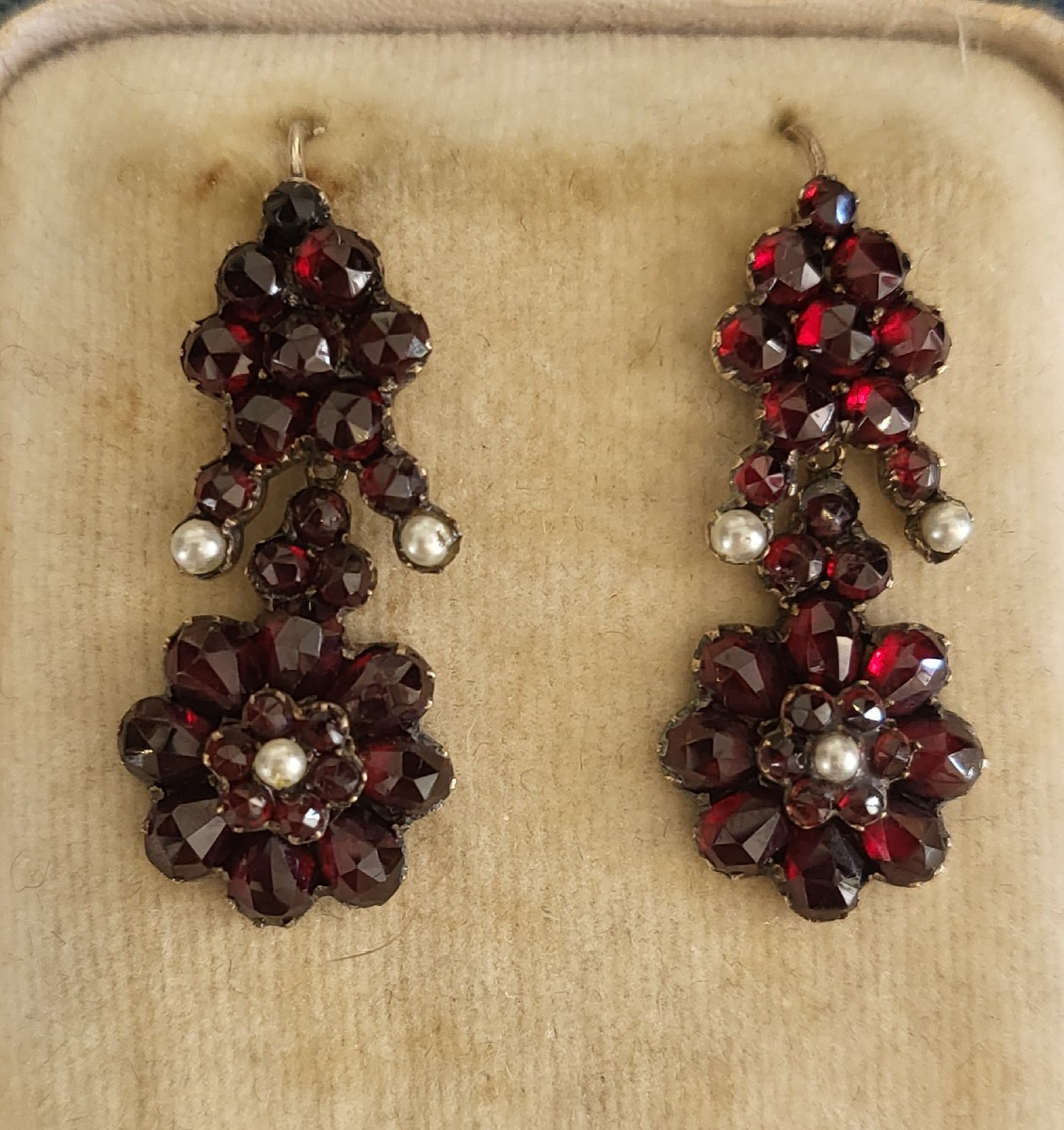 Garnet Earrings - Napoleon 111