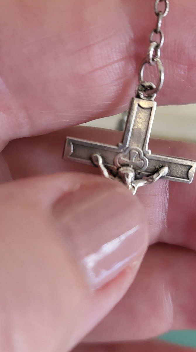 Chaplet Antique en Argent  avec Corail-photo-3