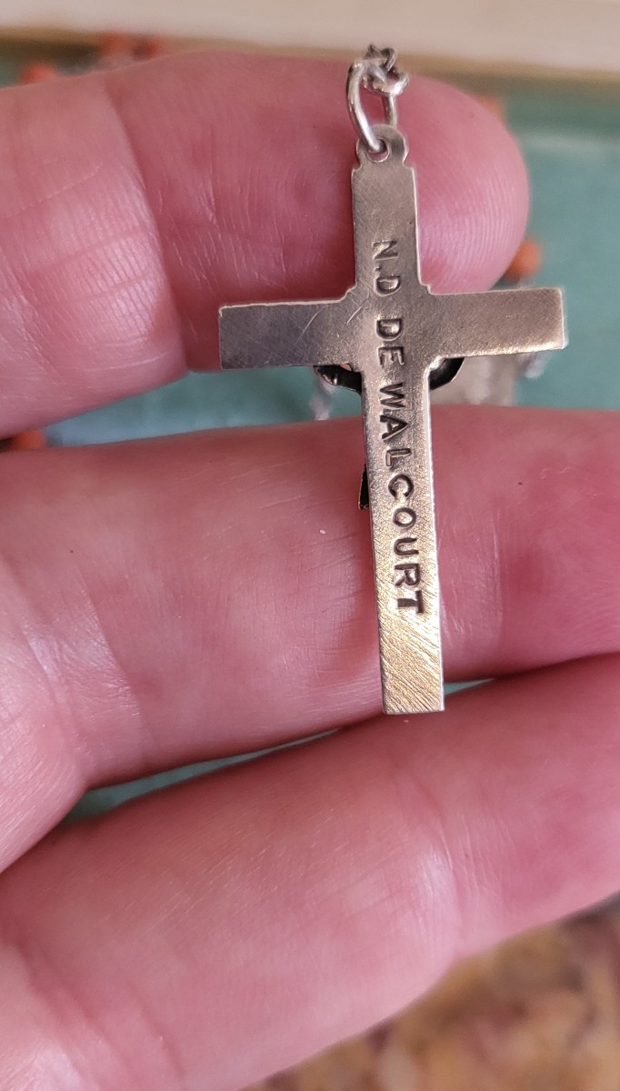 Chaplet Antique en Argent  avec Corail-photo-4