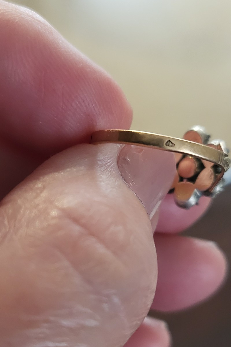18ct Gold Ring, In Paillon, Set With Rock Crystals, Louis-phillipe  -photo-5
