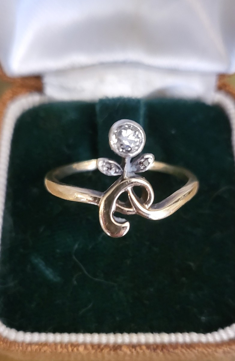 Art Nouveau Tiara Ring-photo-2