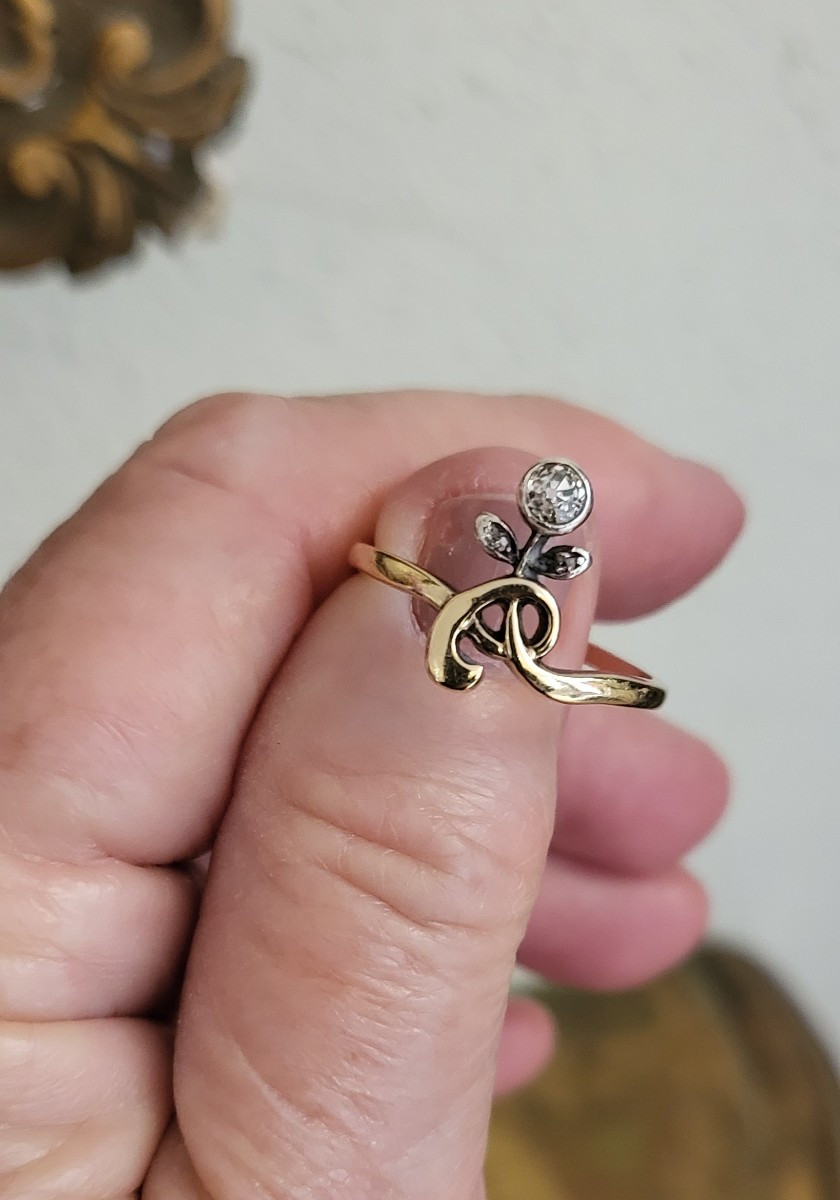 Art Nouveau Tiara Ring-photo-4