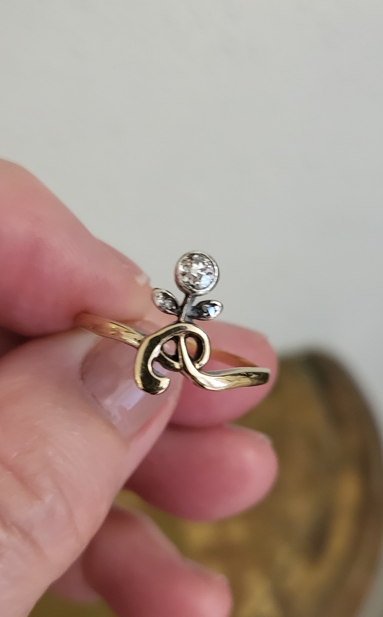Art Nouveau Tiara Ring-photo-2