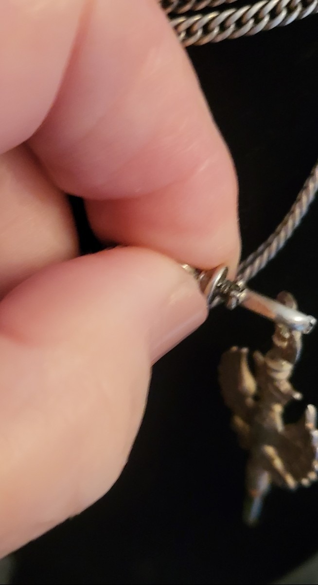 Napoleon 111 - Pendant Silver Watch Chain And Key -photo-3
