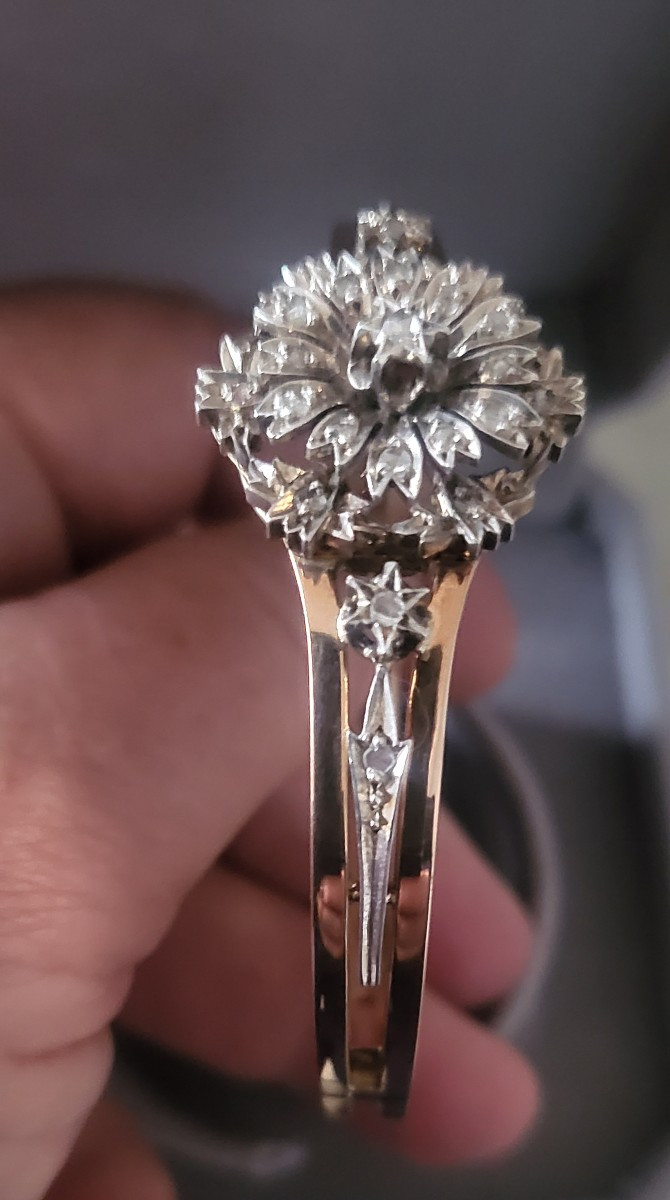 Napoleon 111 Bracelet In 18k Gold Set With Diamonds -photo-2