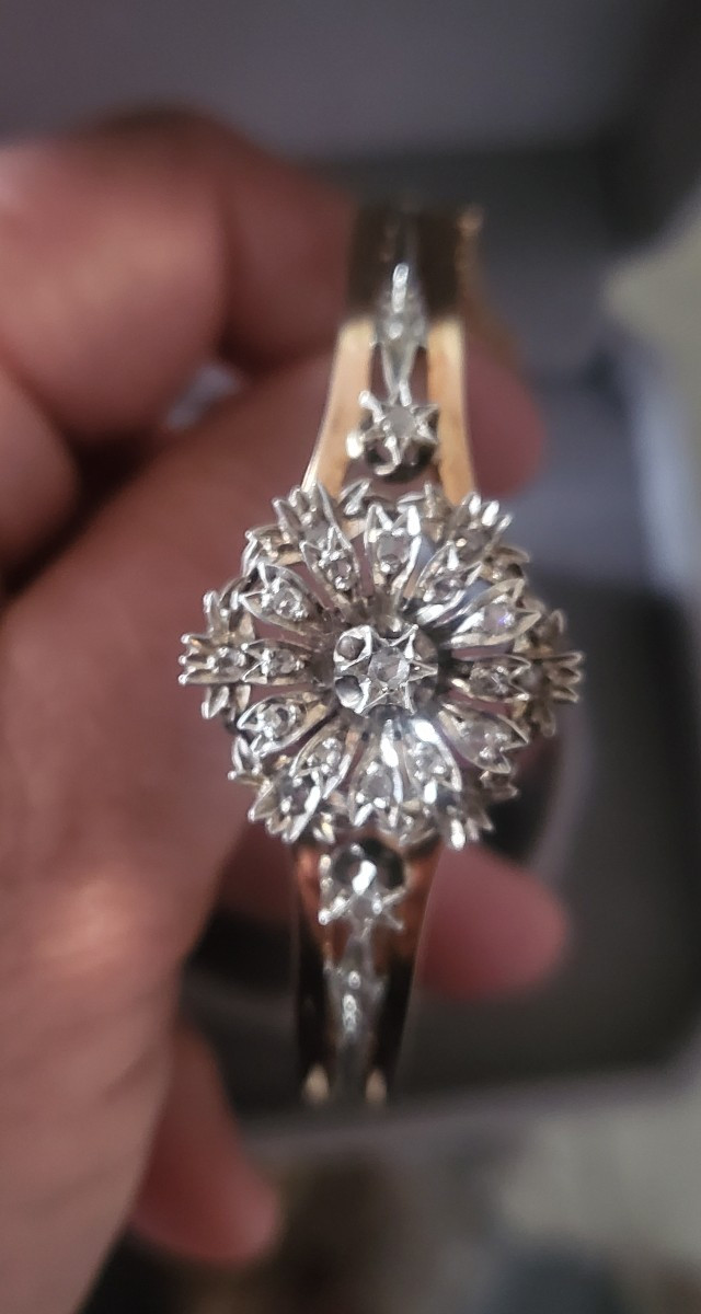 Napoleon 111 Bracelet In 18k Gold Set With Diamonds -photo-3