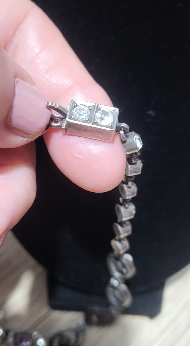 Napoléon 111 Collier/ Ras- de -Cou en Argent -photo-3