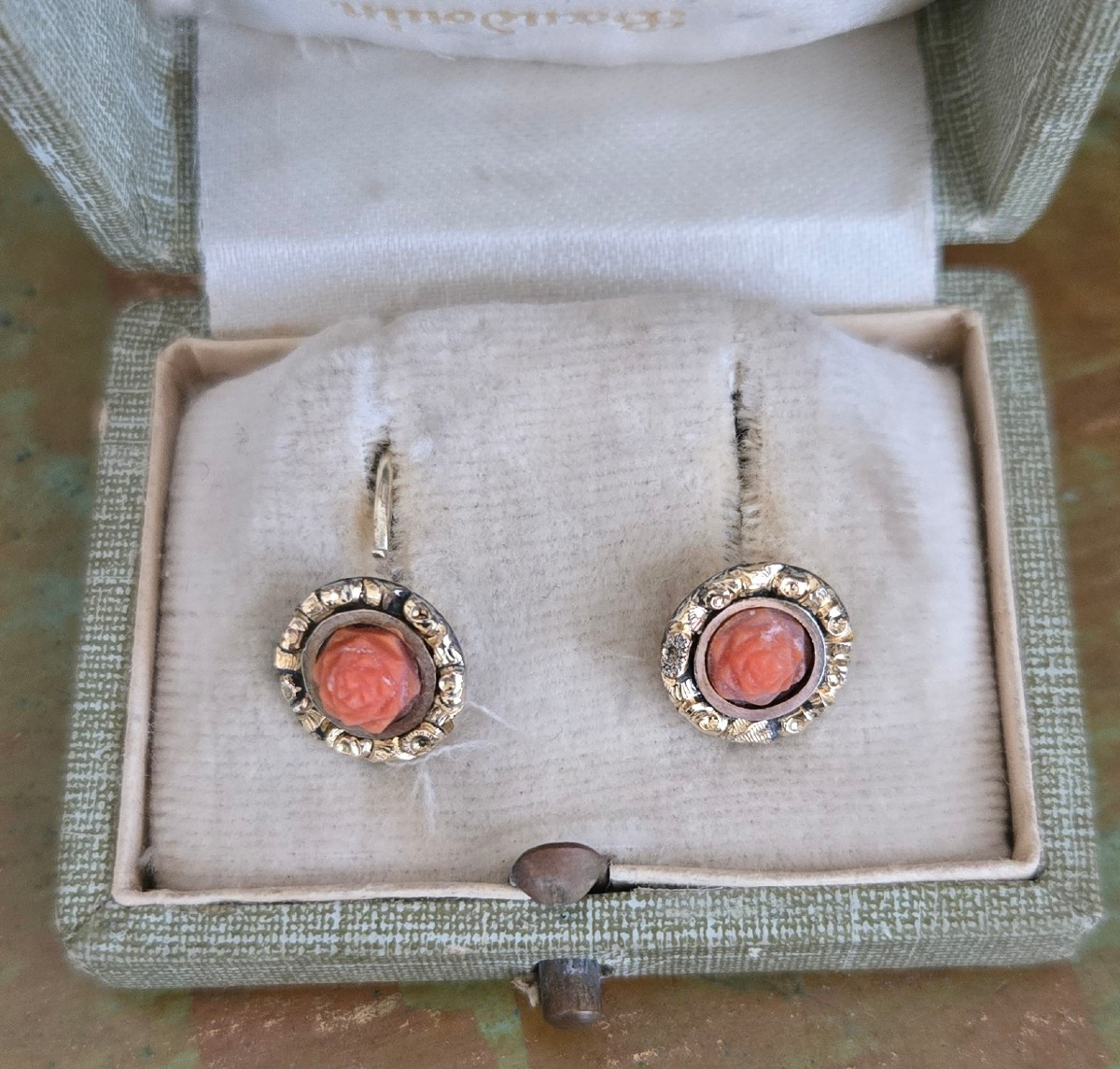 Very Old Pair Of Georgian Earrings -photo-4