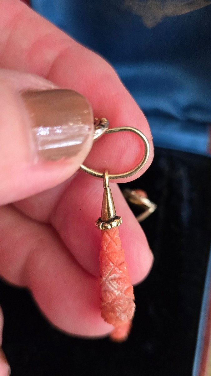 Very Old Pair Of Georgian Earrings -photo-1