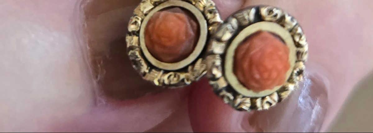 Very Old Pair Of Georgian Earrings -photo-5