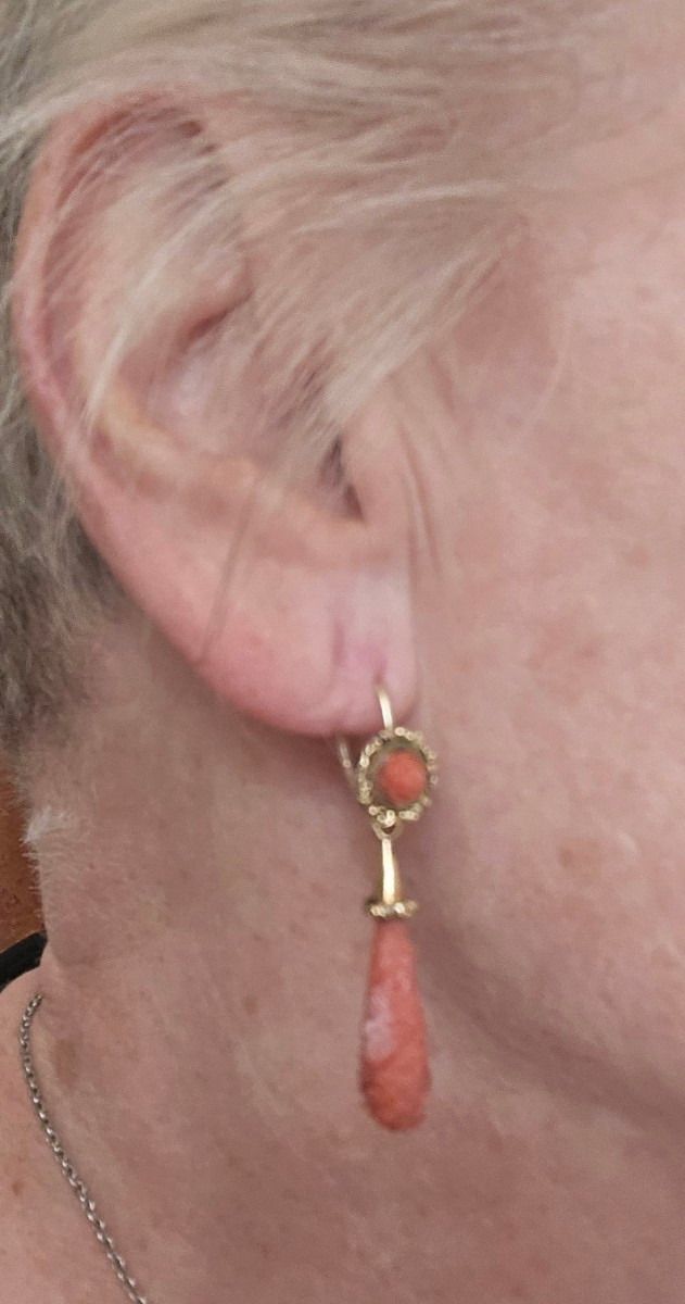 Very Old Pair Of Georgian Earrings -photo-7