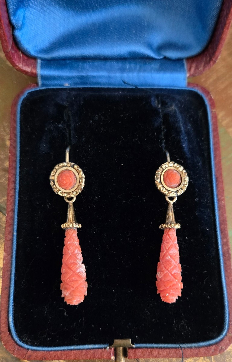 Very Old Pair Of Georgian Earrings 