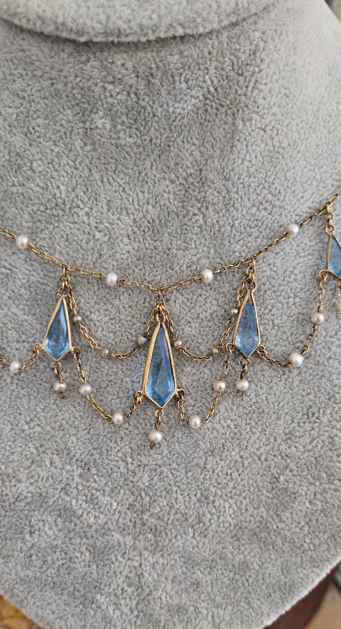 Antique Swag/festoon Necklace -photo-2