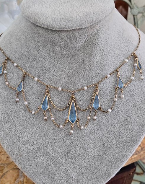 Antique Swag/festoon Necklace 