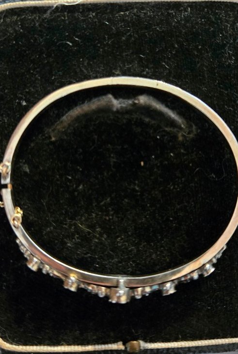 Austro-Hongrois Bracelet rigide en Argent orné de motifs de "Têtes de Moretti "-photo-4