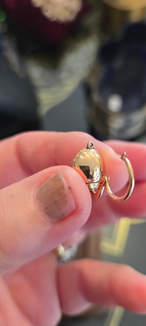 Louis-Phillipe Boucles d'oreilles en Or 18ct ornées de Citrines en Paillon-photo-3