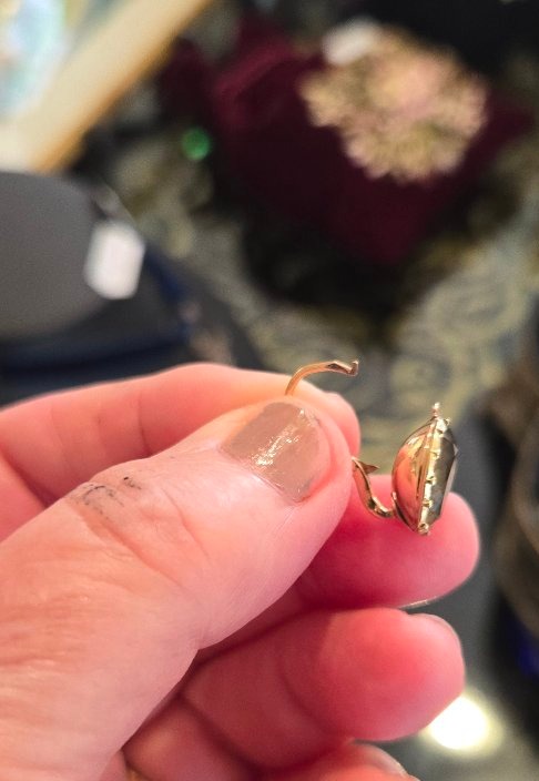 Louis-Phillipe Boucles d'oreilles en Or 18ct ornées de Citrines en Paillon-photo-5