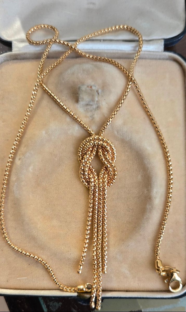 Chain/Collier Vintage en Or Jaune -photo-2