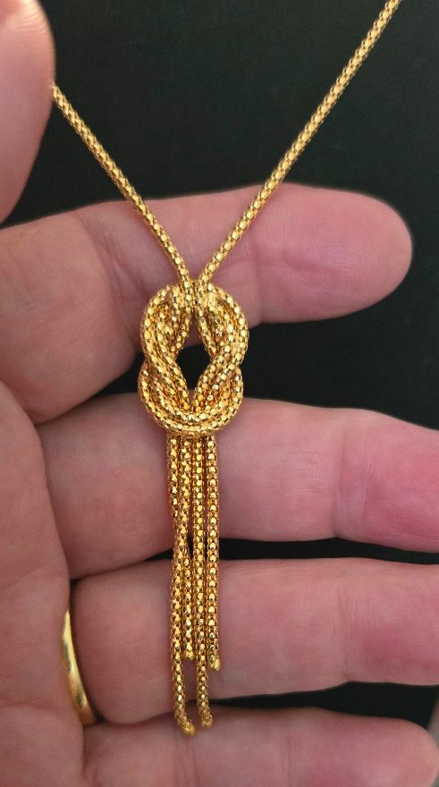 Chain/Collier Vintage en Or Jaune -photo-4