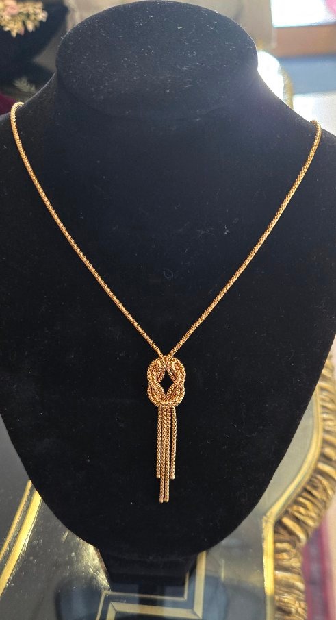 Chain/Collier Vintage en Or Jaune -photo-1