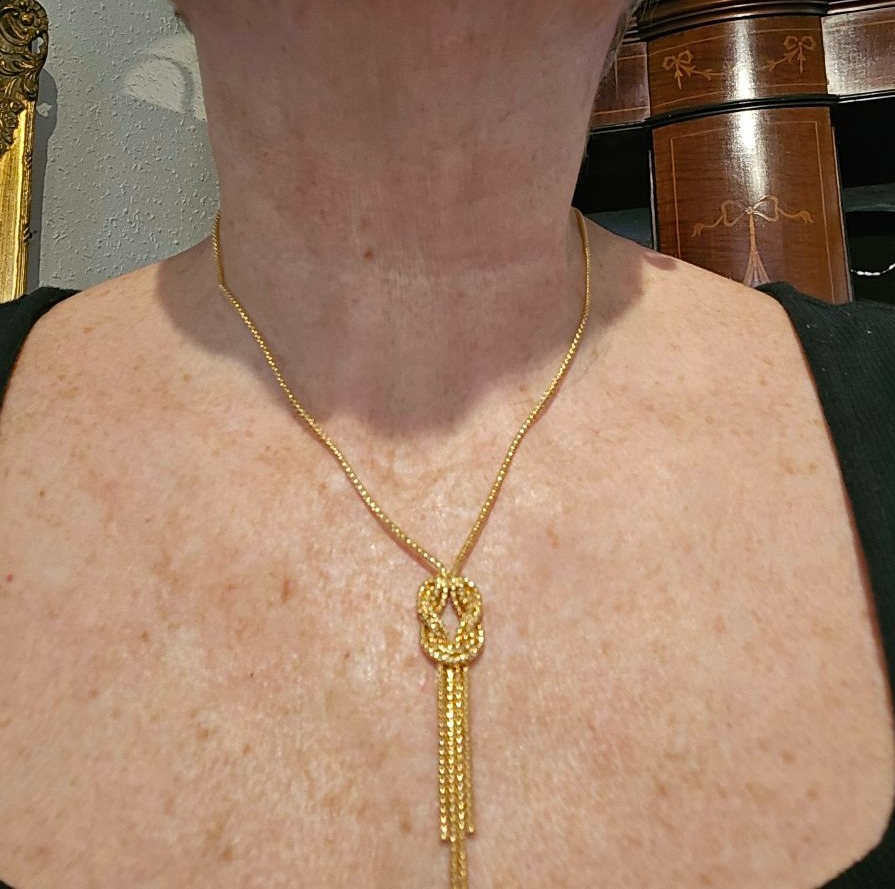Chain/Collier Vintage en Or Jaune -photo-7