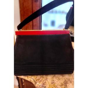 Gucci Vintage Suede Handbag