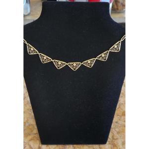 Art Deco - 18 Carat Gold Necklace
