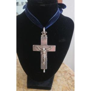 Napoléon 111 - Croix Reliquaire En Argent 