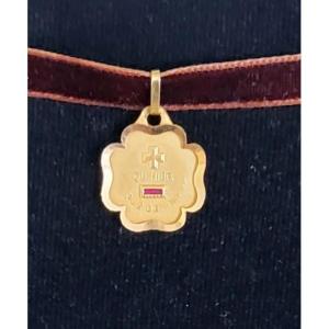 Augis "Qu'hier que demain " Pendentif/Breloque en Or 18ct 