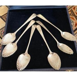 Cullières à Pampelmousse, Géorgiennes 1816  Argent Massif 