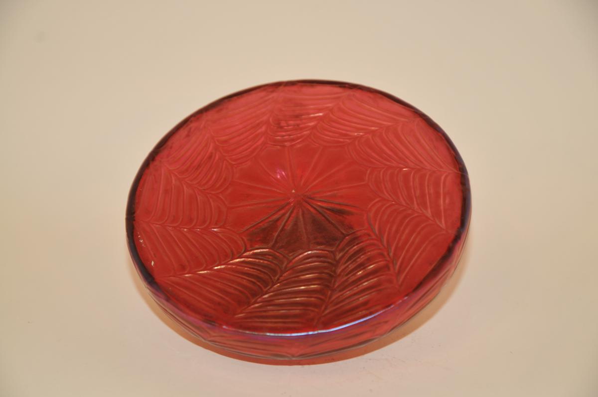 Encrier Loetz De 1910 En Pâte De Verre Irisé-photo-3