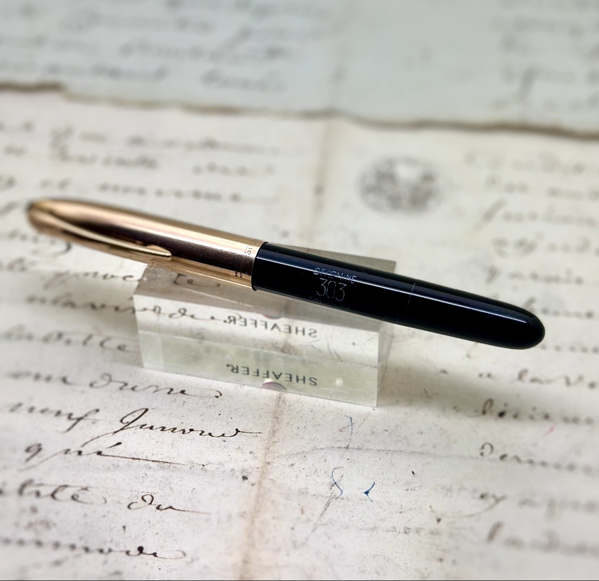 Stylomine 303 Pump Fountain Pen Made In 1950-photo-3