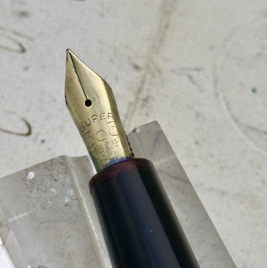 Stylomine 303 Pump Fountain Pen Made In 1950-photo-4