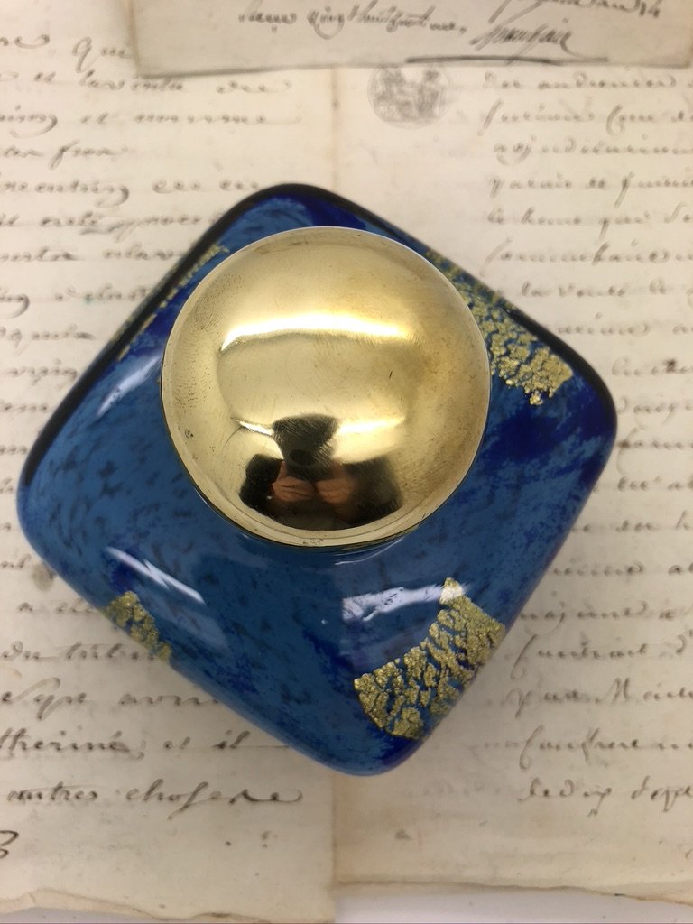 Encrier Daum Art Déco Nancy 1920