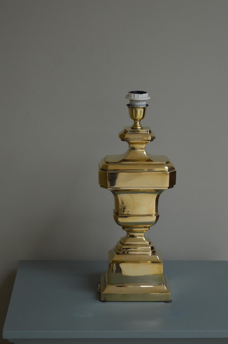 Bronze "baluster" Lamp-photo-2