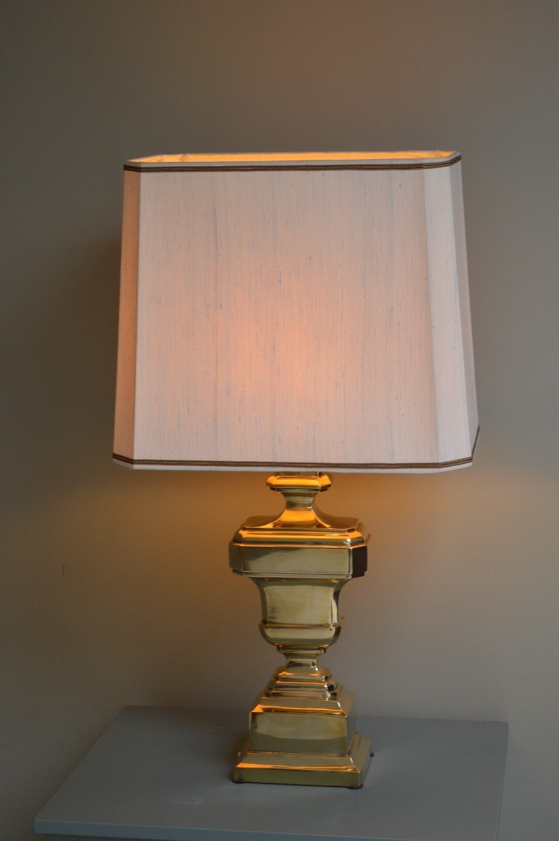 Bronze "baluster" Lamp-photo-3